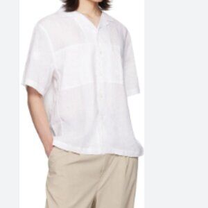 Reigning Champ White Linen Spectator Shirt mens size Small